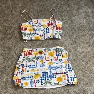 Colorful Patterned Women's Matching Sets